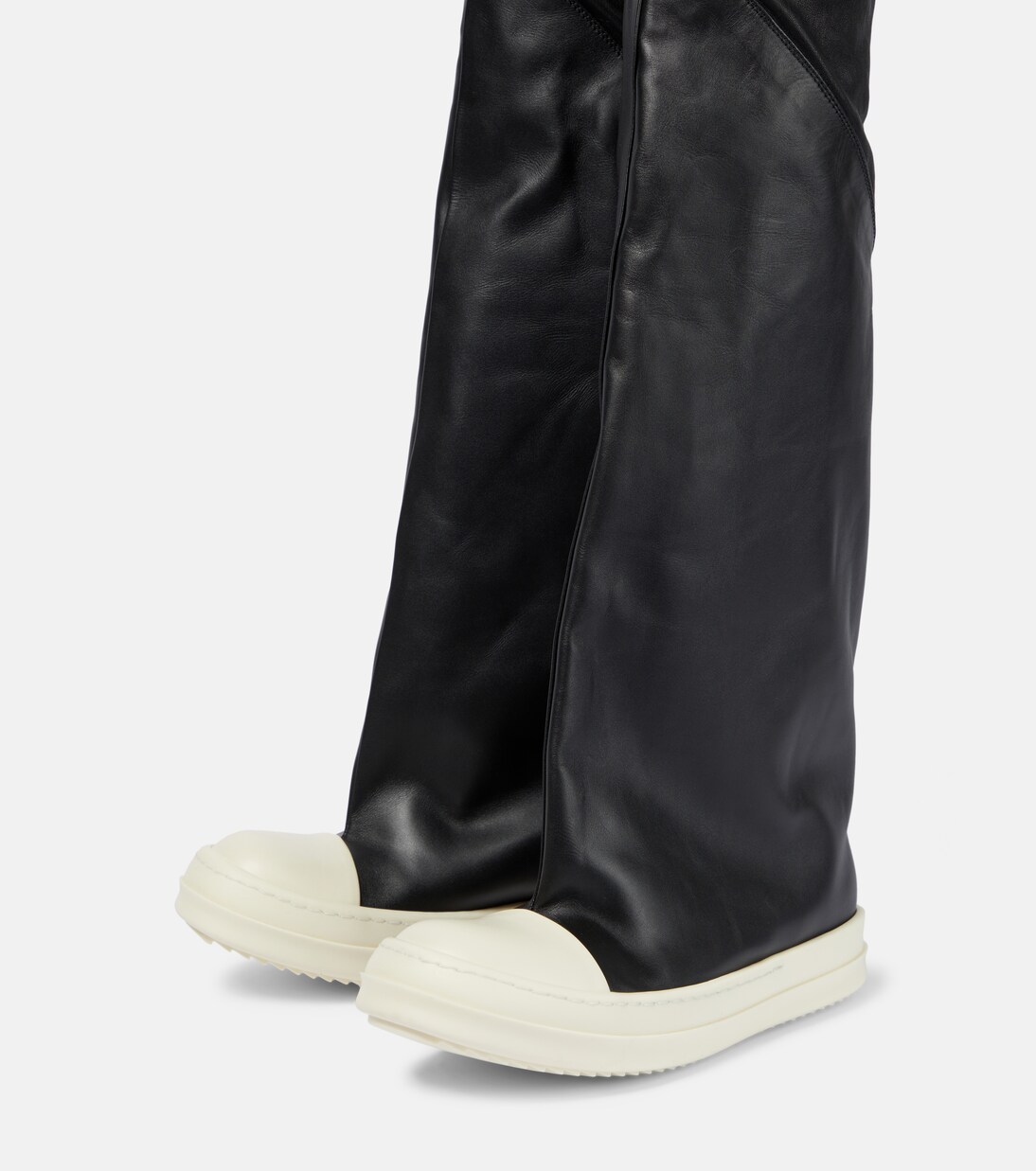 Overknee-Stiefel Oblique aus Leder | Rick Owens