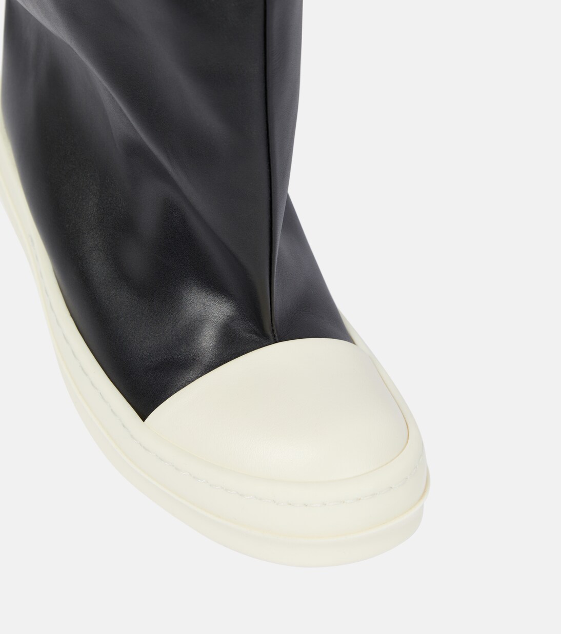Overknee-Stiefel Oblique aus Leder | Rick Owens
