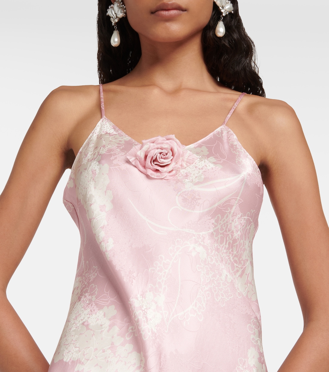 Robe imprimée en soie | Rodarte