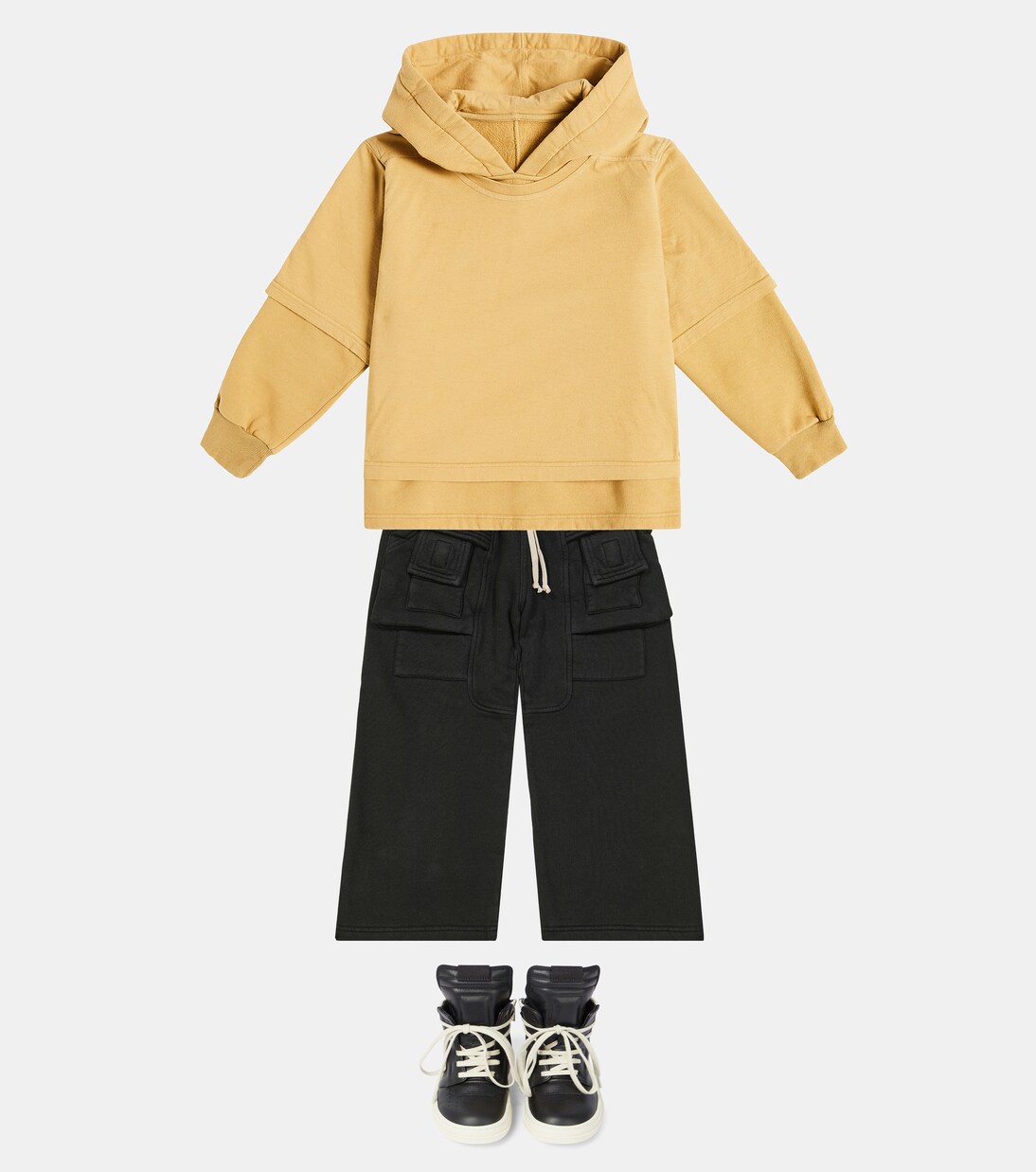 Cotton cargo pants | Rick Owens Kids