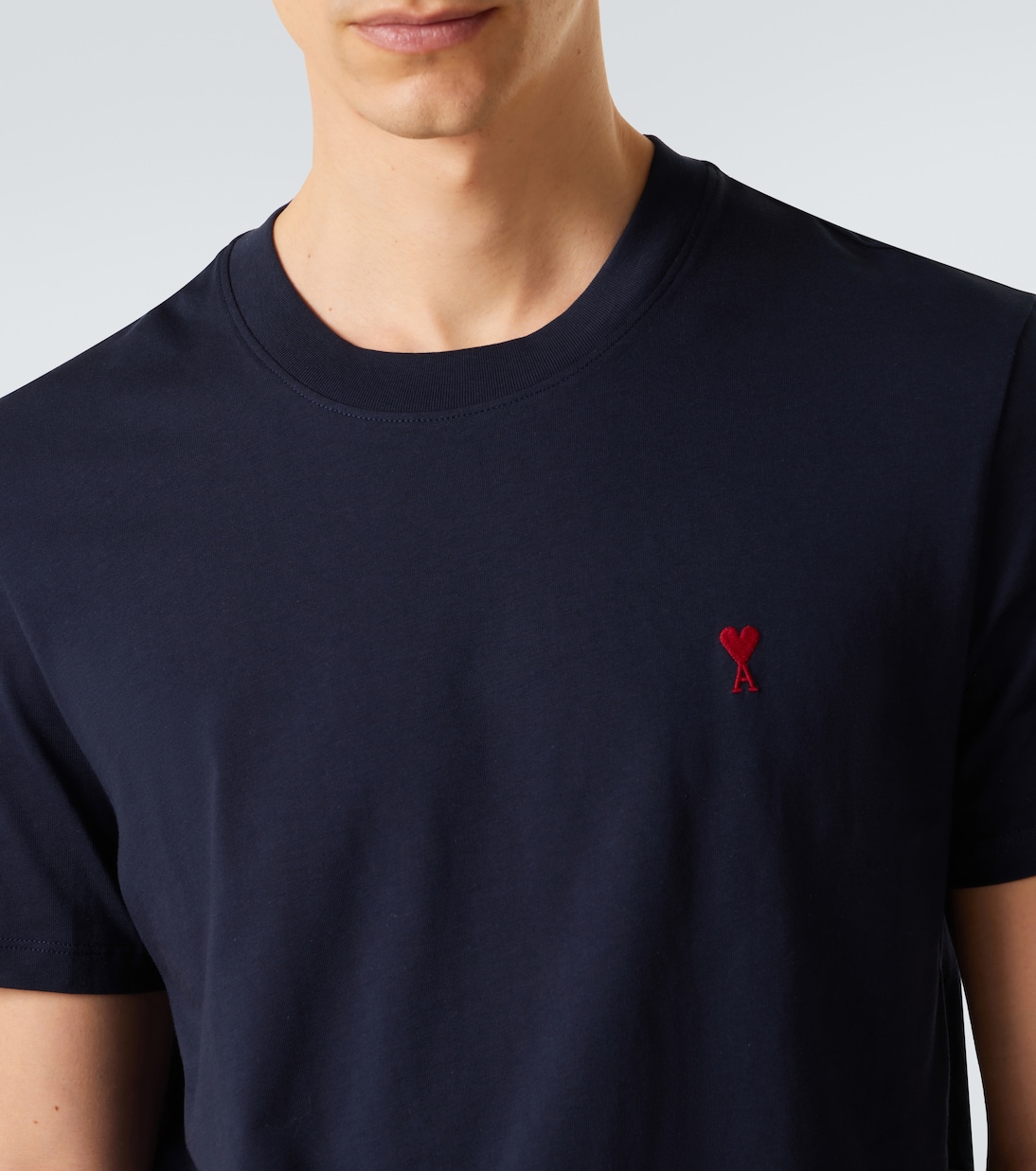 T-Shirt Ami de Cœur aus Baumwoll-Jersey | Ami Paris