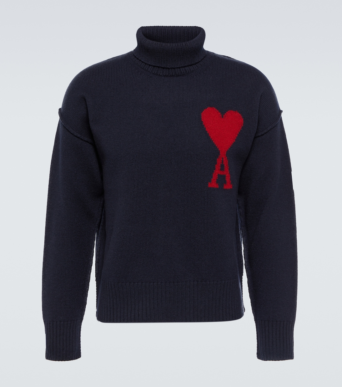Ami De Cœur virgin wool turtleneck sweater | Ami Paris
