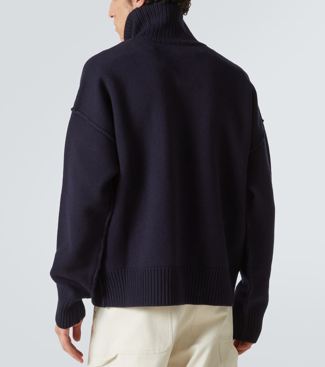 Ami De Cœur virgin wool turtleneck sweater | Ami Paris