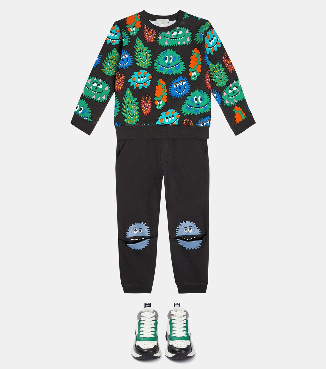 Sweat-shirt imprimé en jersey de coton | Stella McCartney Kids