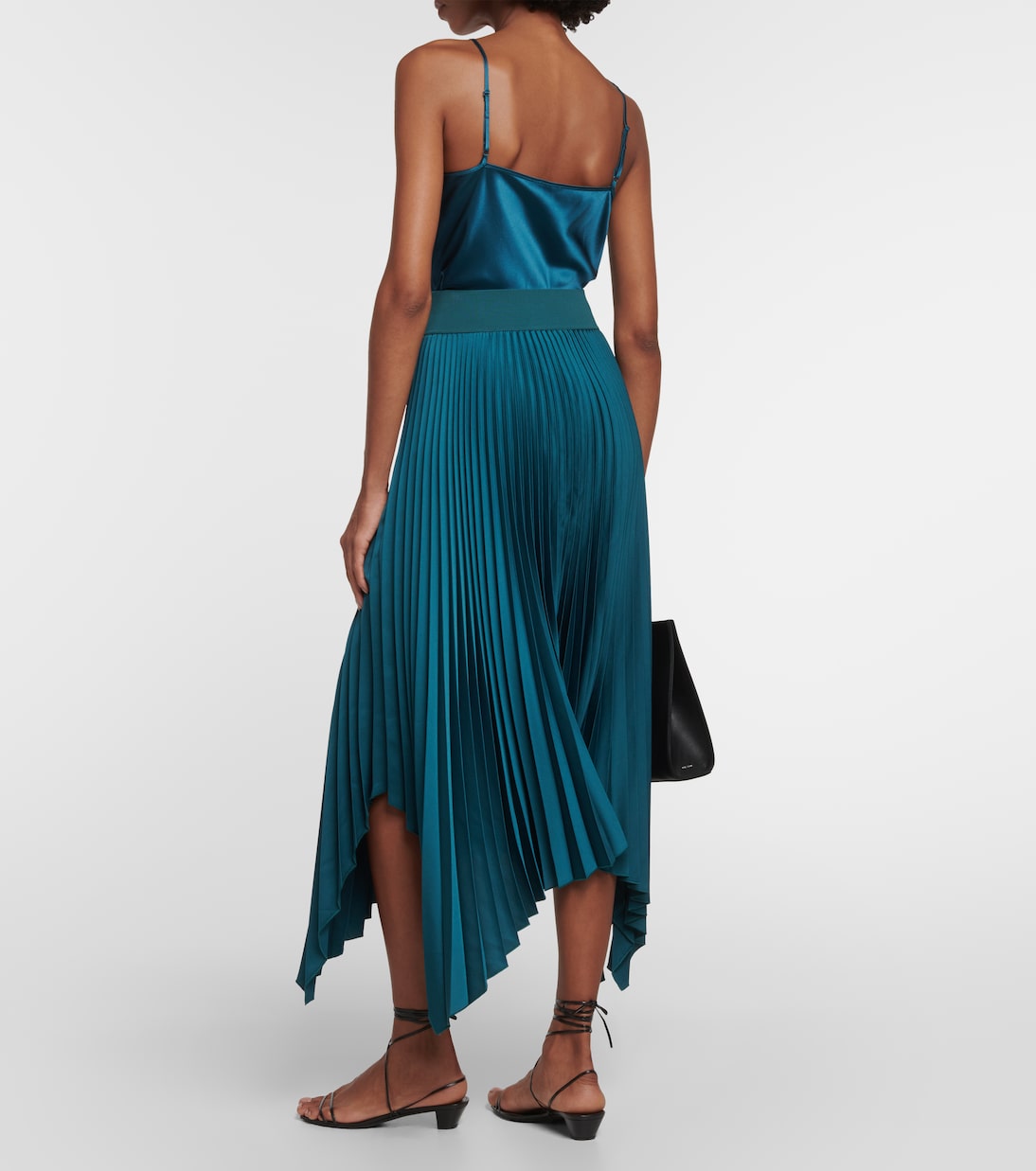 Ade asymmetric crêpe midi skirt | Joseph
