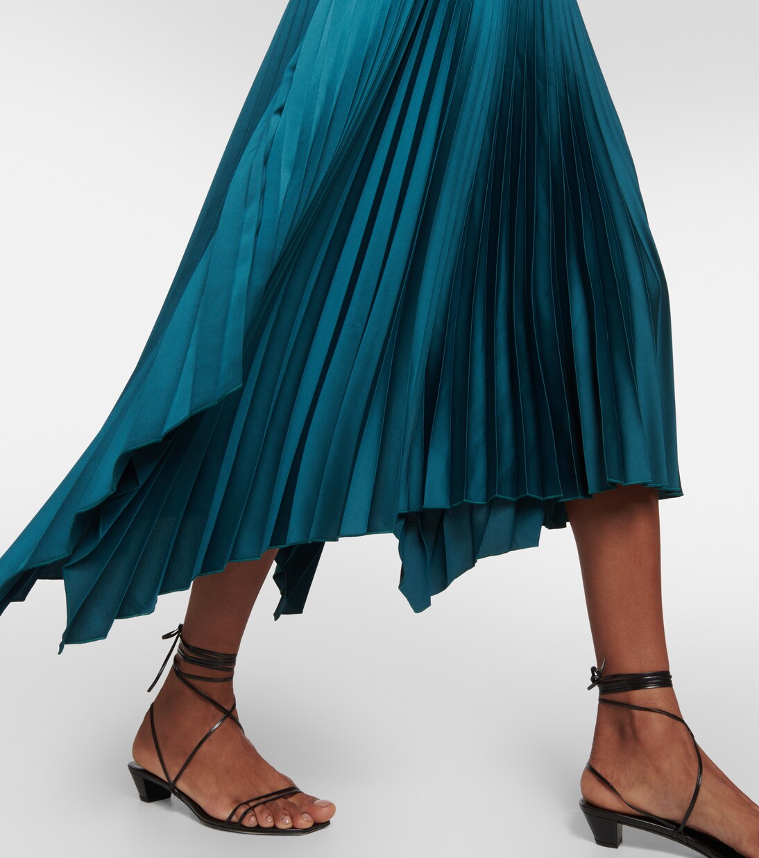 Ade asymmetric crêpe midi skirt | Joseph
