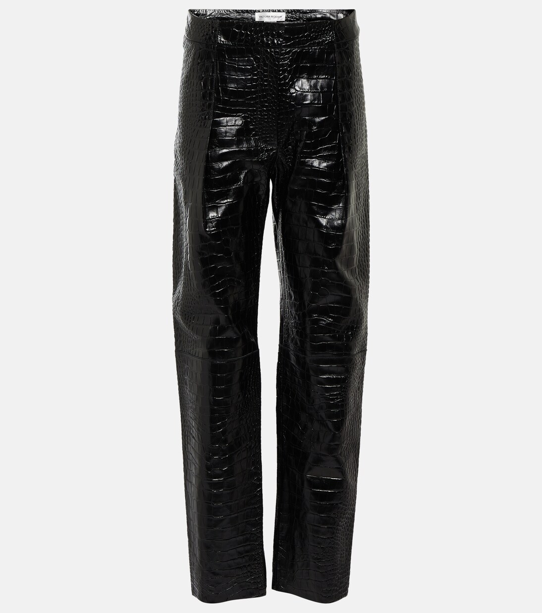 High-Rise Leggings aus Leder | Victoria Beckham