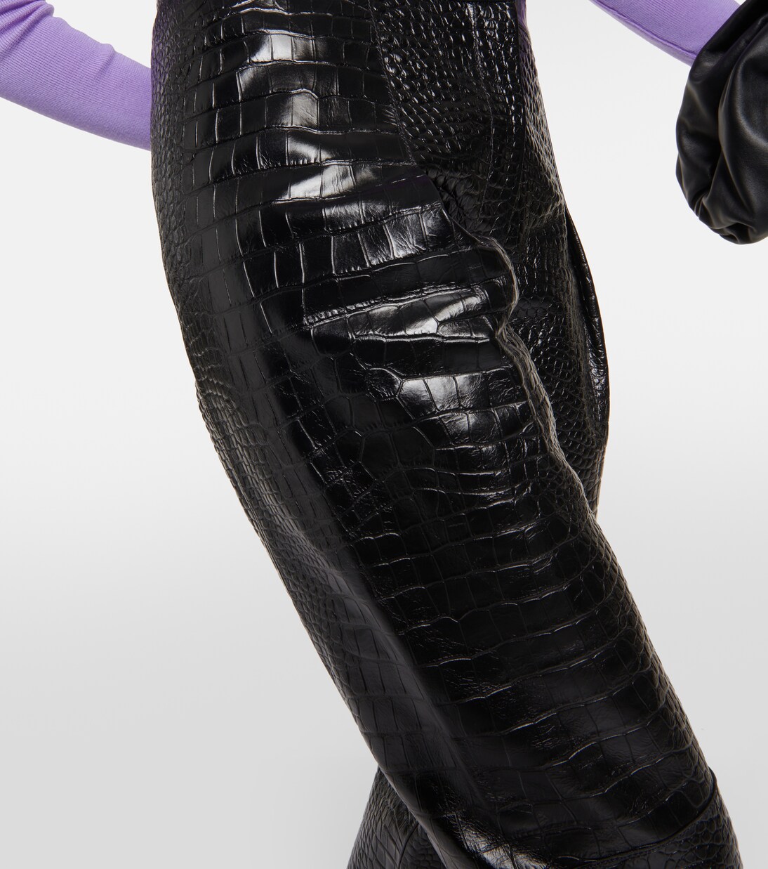 High-Rise Leggings aus Leder | Victoria Beckham