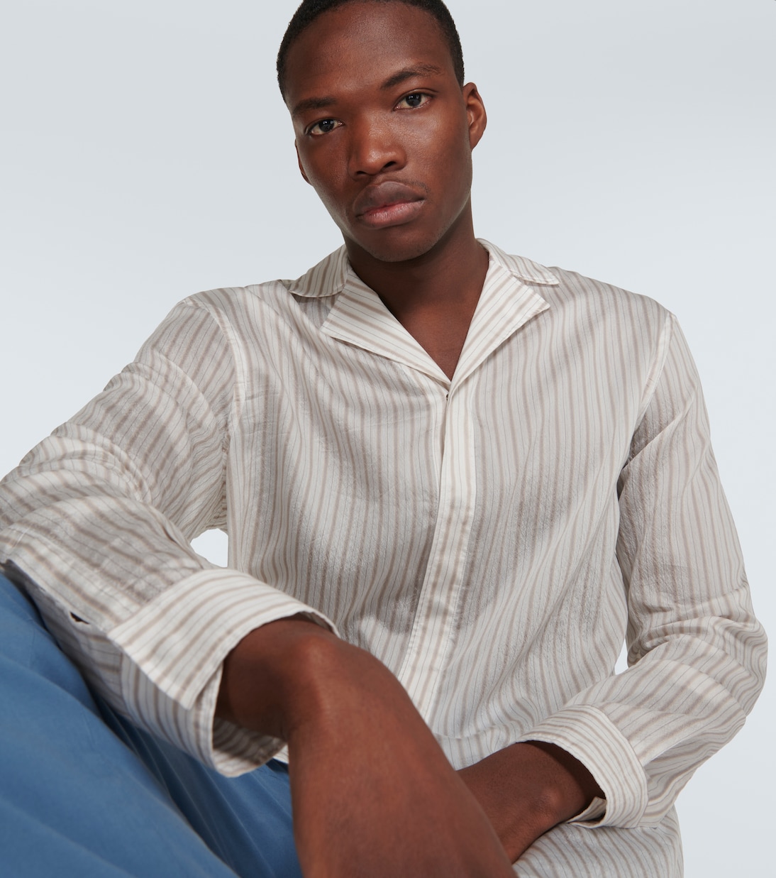 Lyocell-blend shirt | Giorgio Armani