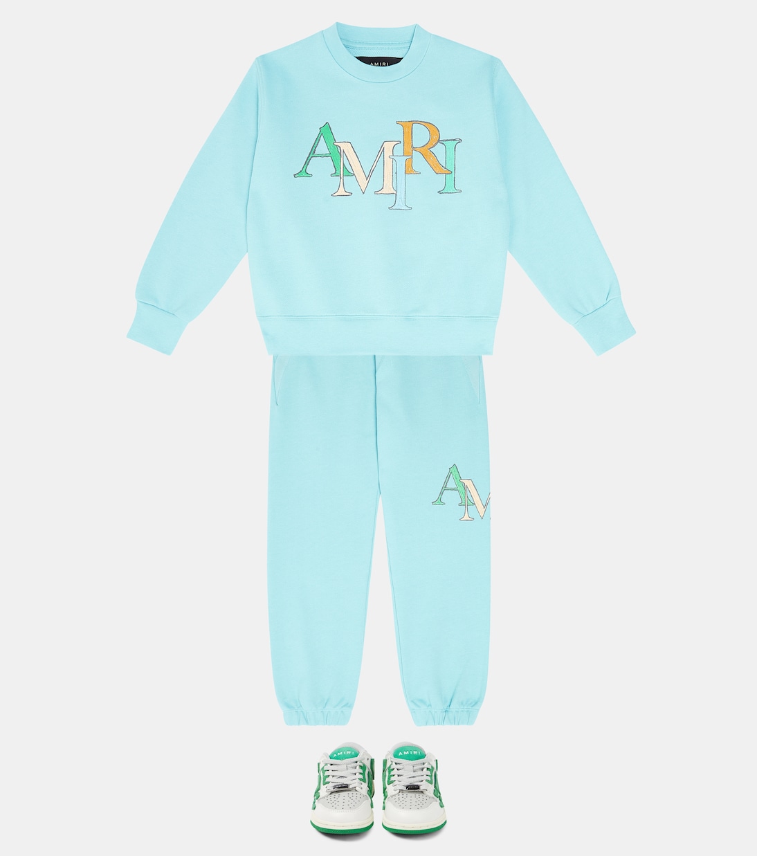Logo cotton terry sweatpants | Amiri Kids