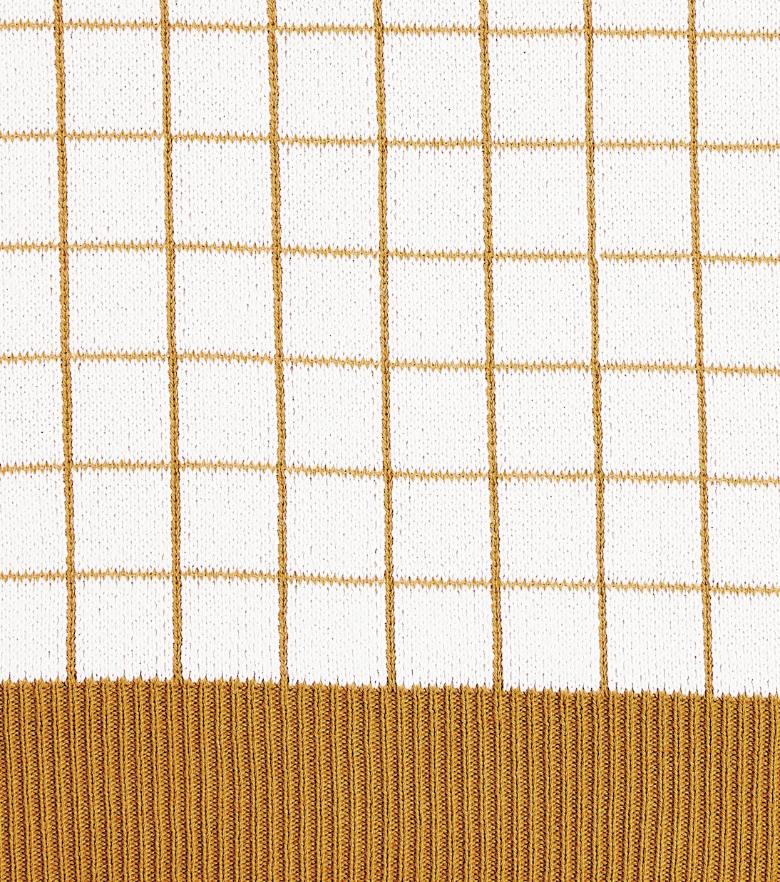 Rossella checked cotton sweater | C'era Una Volta