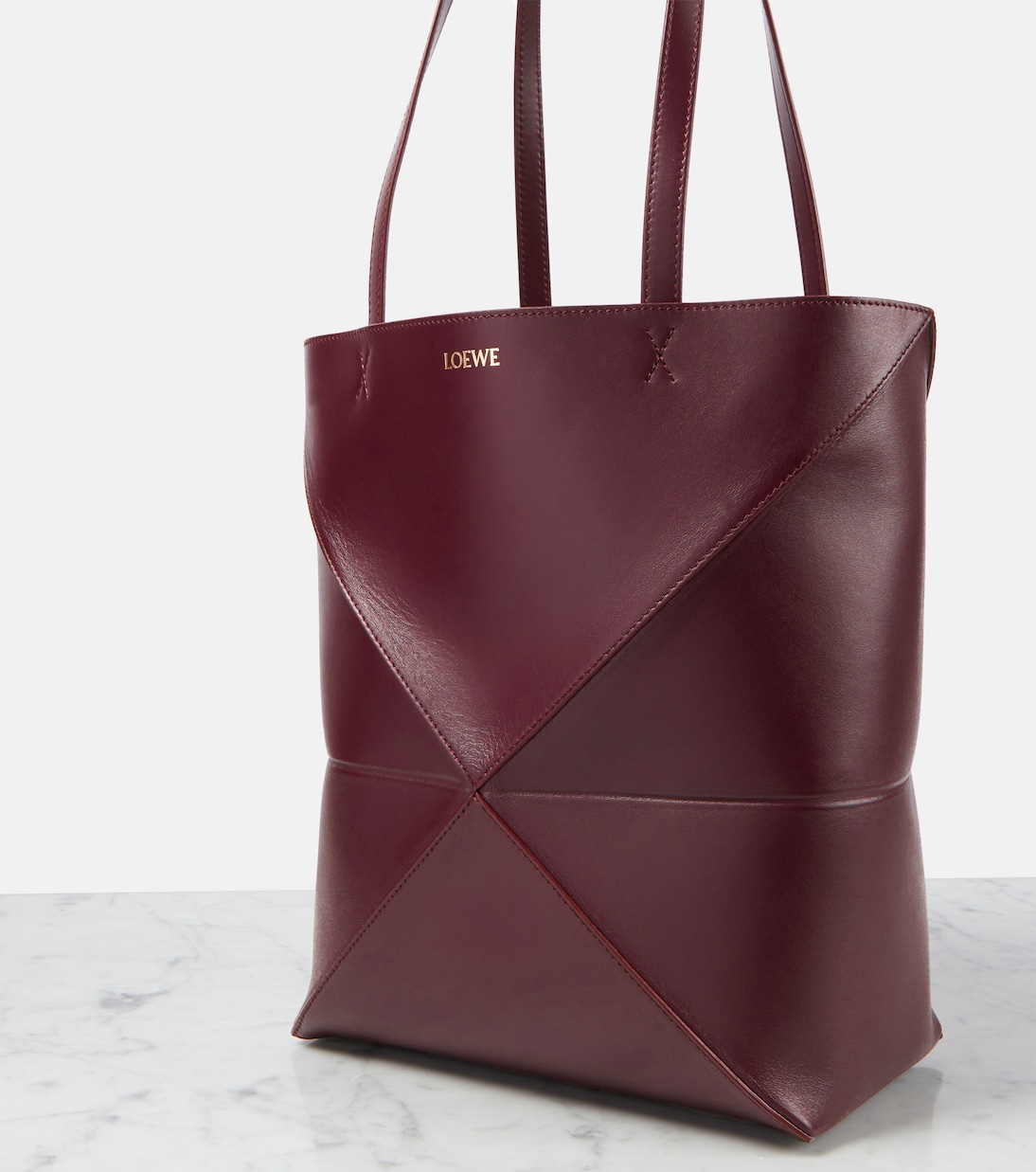 Puzzle Fold Medium leather tote bag | Loewe