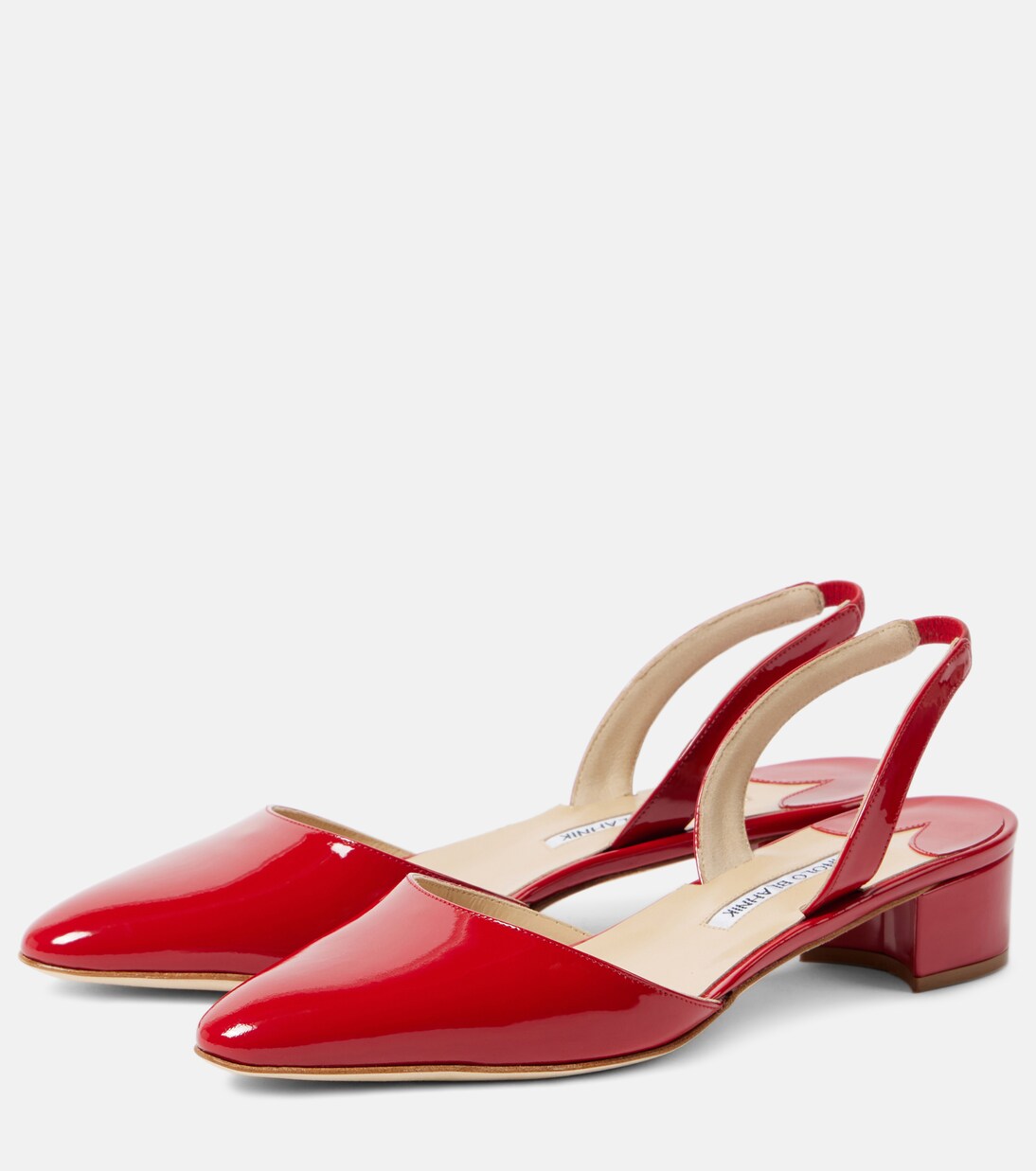 Salones destalonados Aspro 30 de charol | Manolo Blahnik