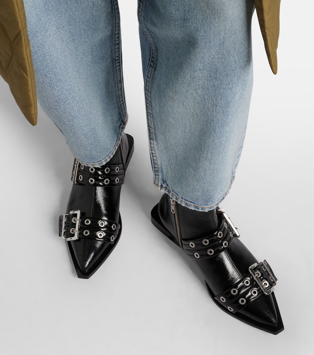 Studded biker boots | Ganni