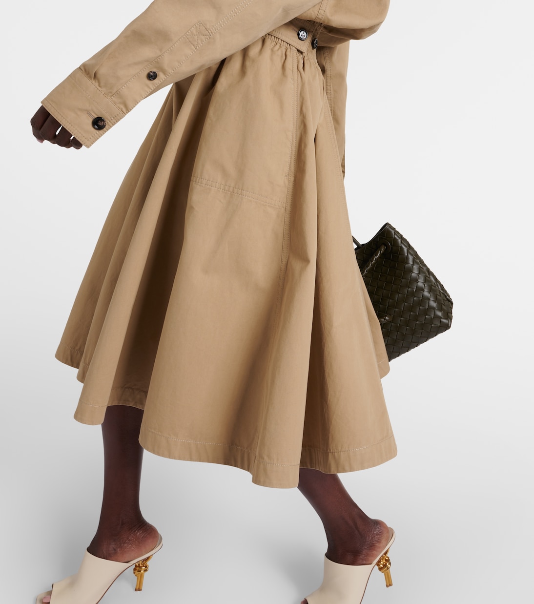 Cotton twill shirt dress | Bottega Veneta