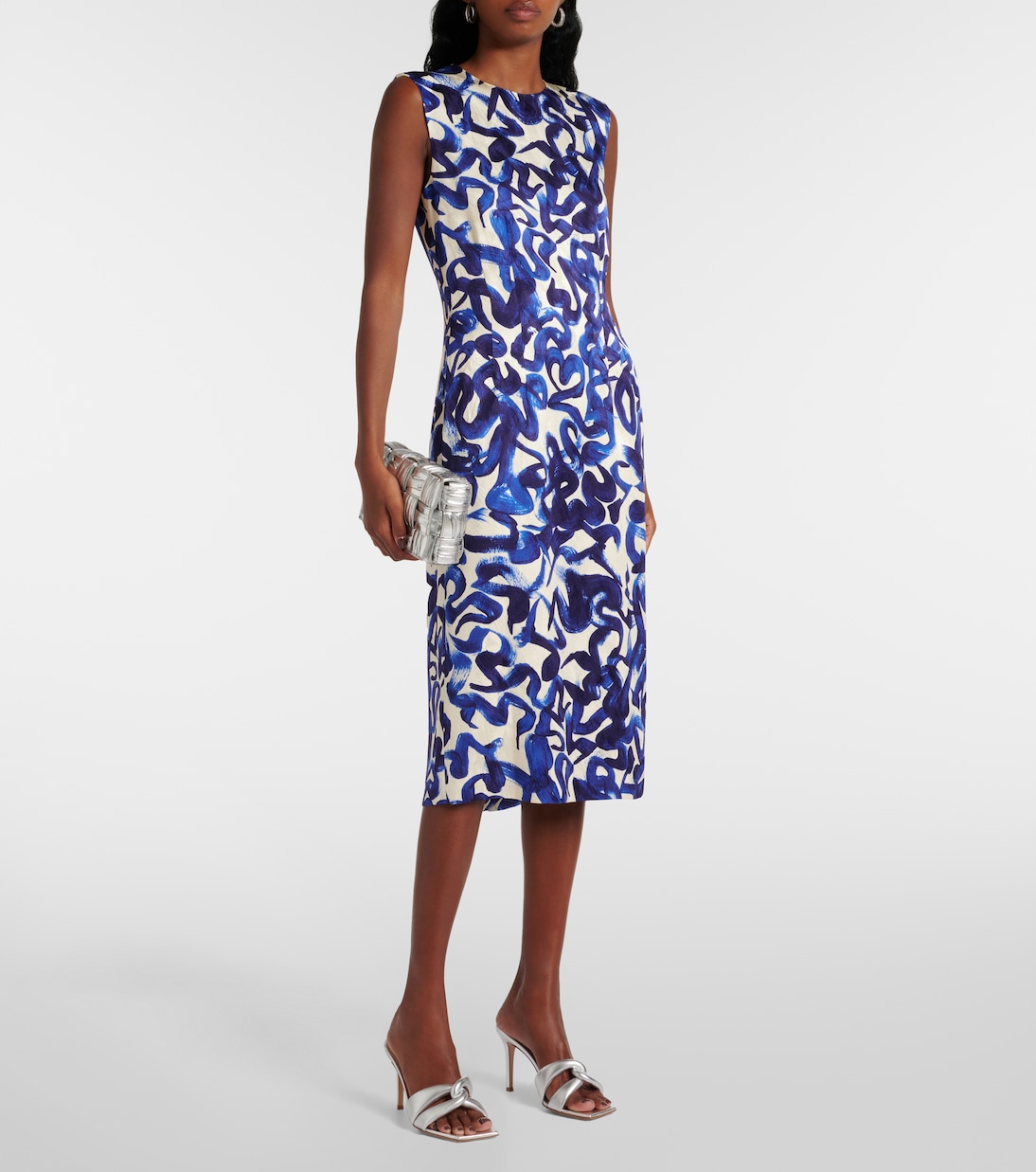 Pantoletten Amour 90 aus Metallic-Leder | Gianvito Rossi