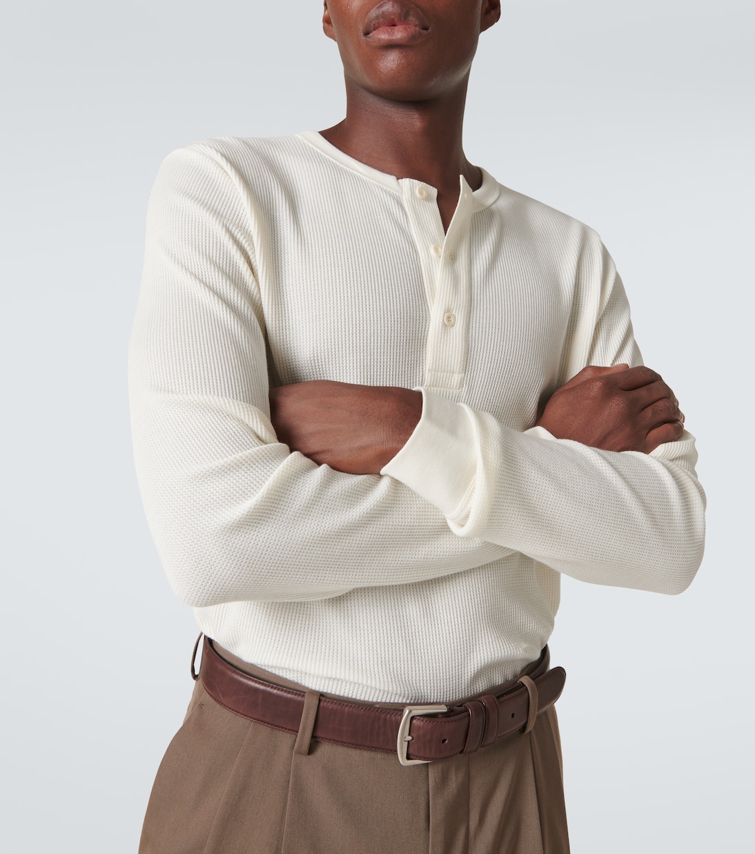 Top in cotone con bottoni | Sunspel