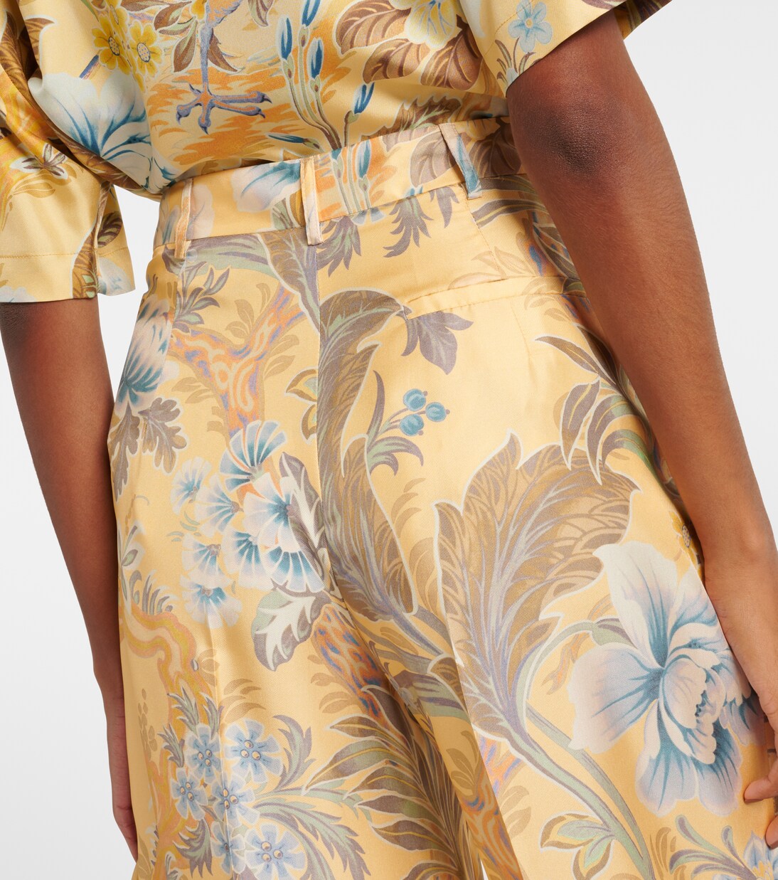 Pantalon ample imprimé en soie | Etro