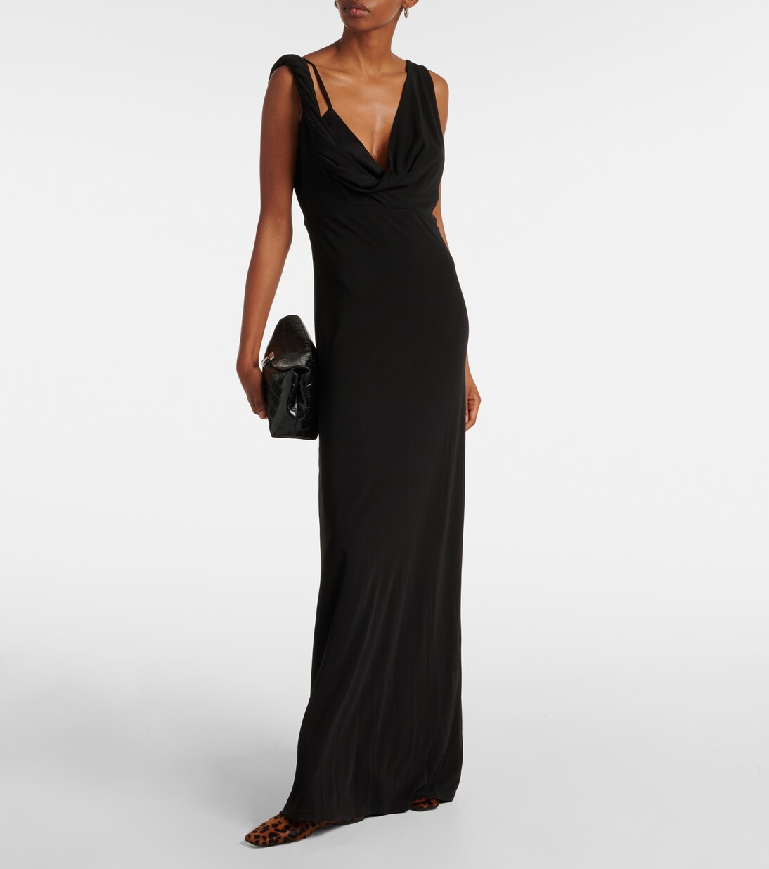 Robe longue Twist en crêpe | Toteme