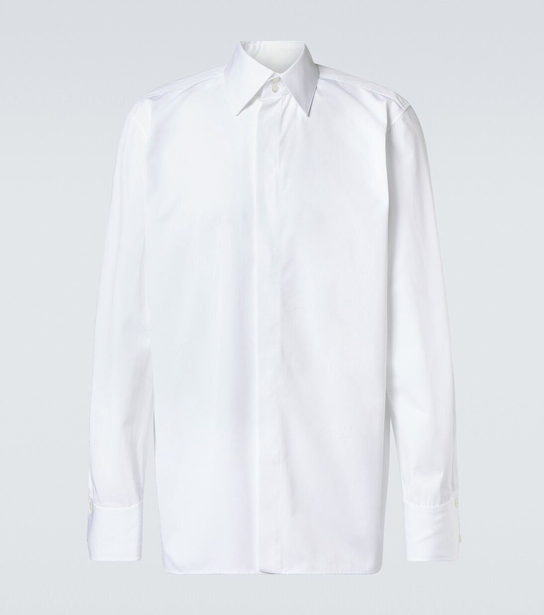 Camisa Cassandre en popelín de algodón | Saint Laurent