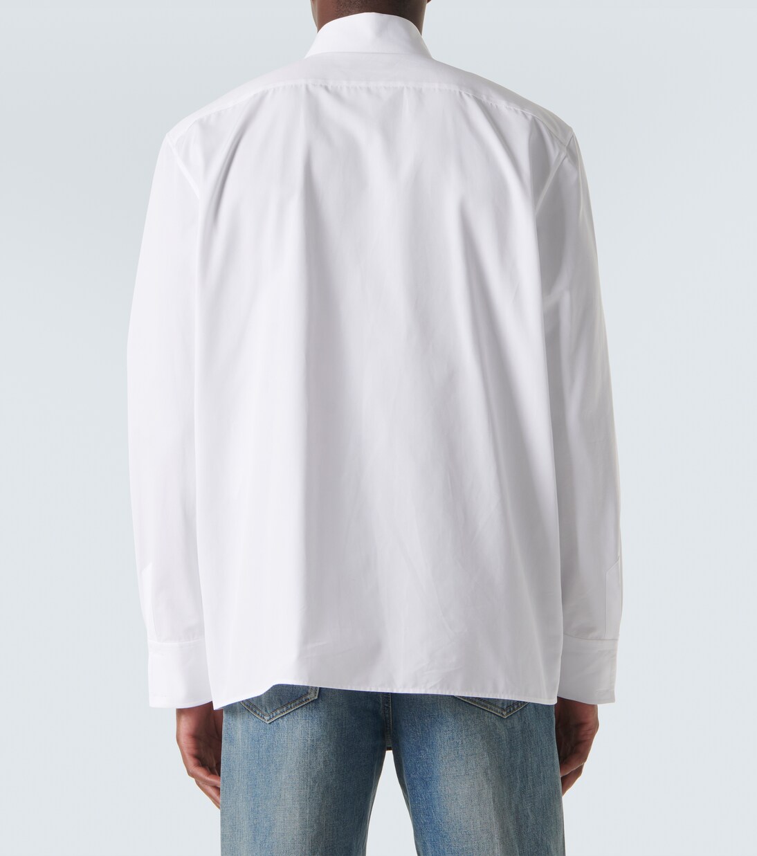 Camisa Cassandre en popelín de algodón | Saint Laurent