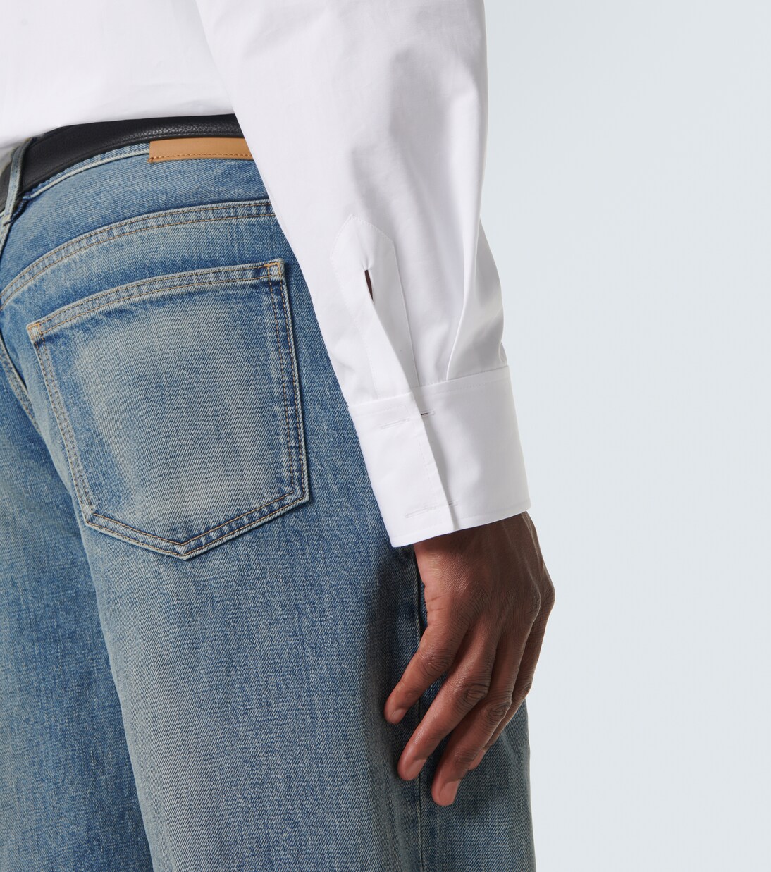 Camisa Cassandre en popelín de algodón | Saint Laurent