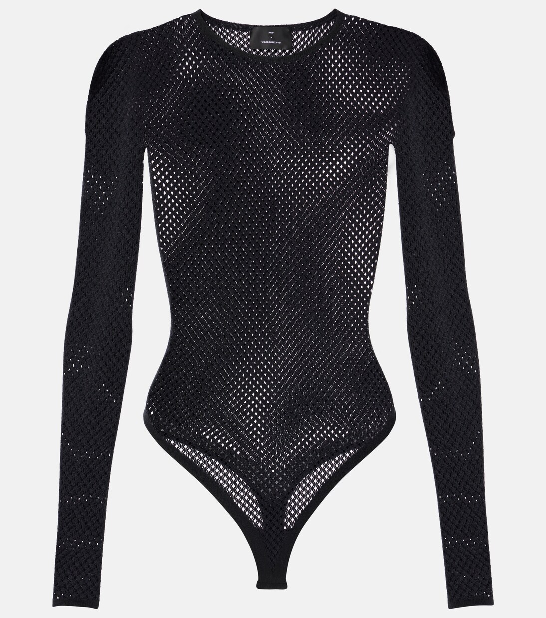 x RHW Web wool-blend bodysuit | Wardrobe.NYC