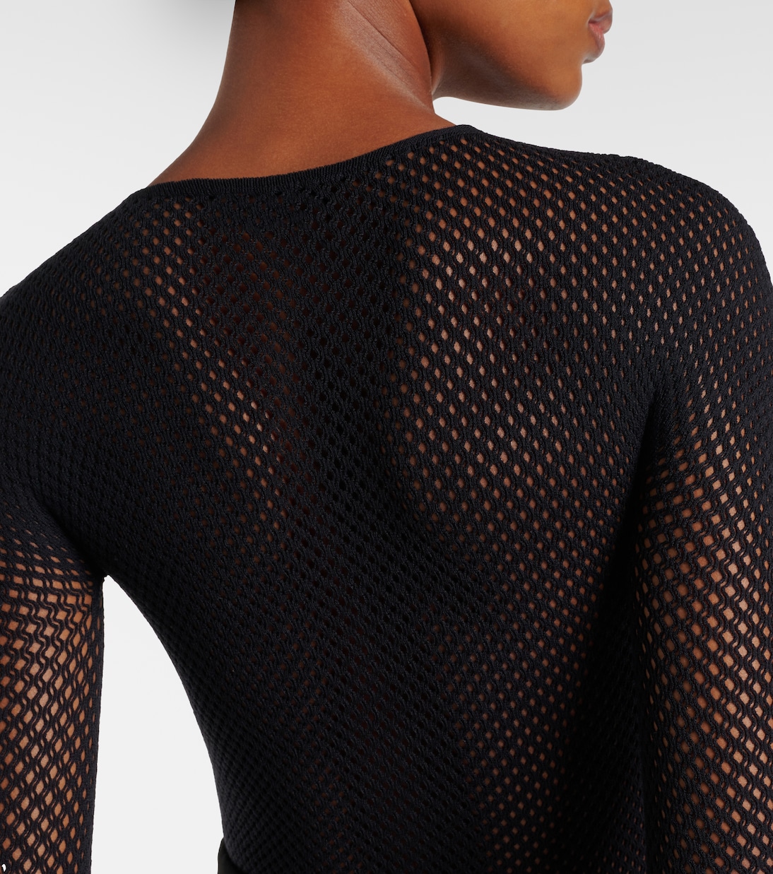 x RHW Web wool-blend bodysuit | Wardrobe.NYC