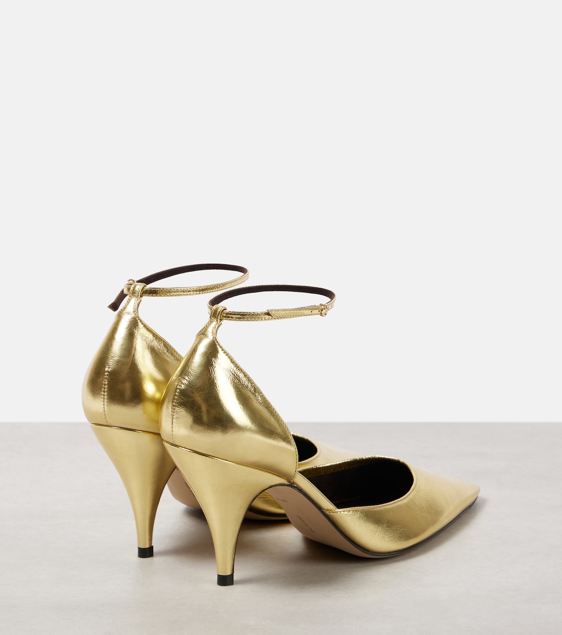 Escarpins Liisa en cuir métallisé | The Row