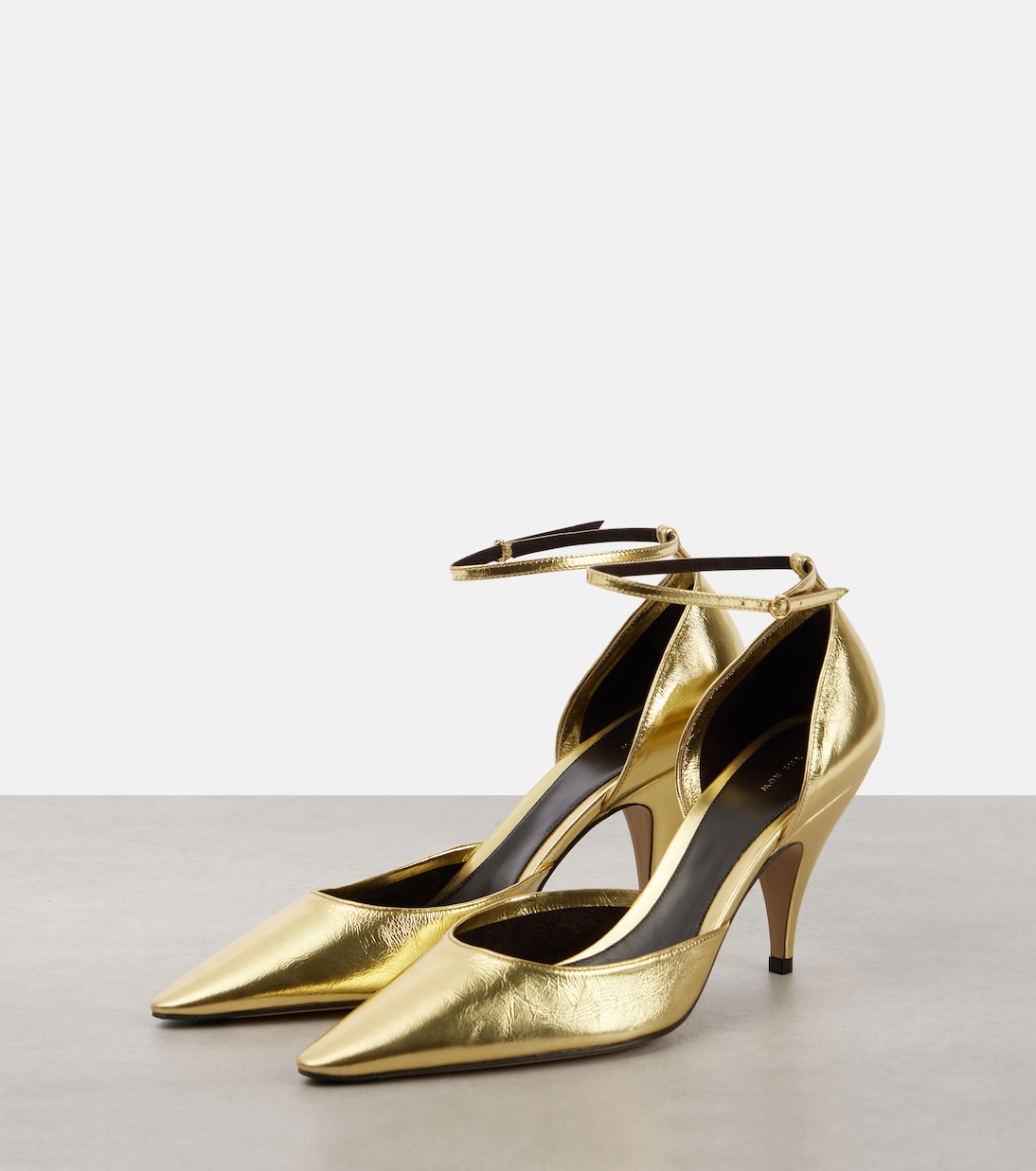 Escarpins Liisa en cuir métallisé | The Row