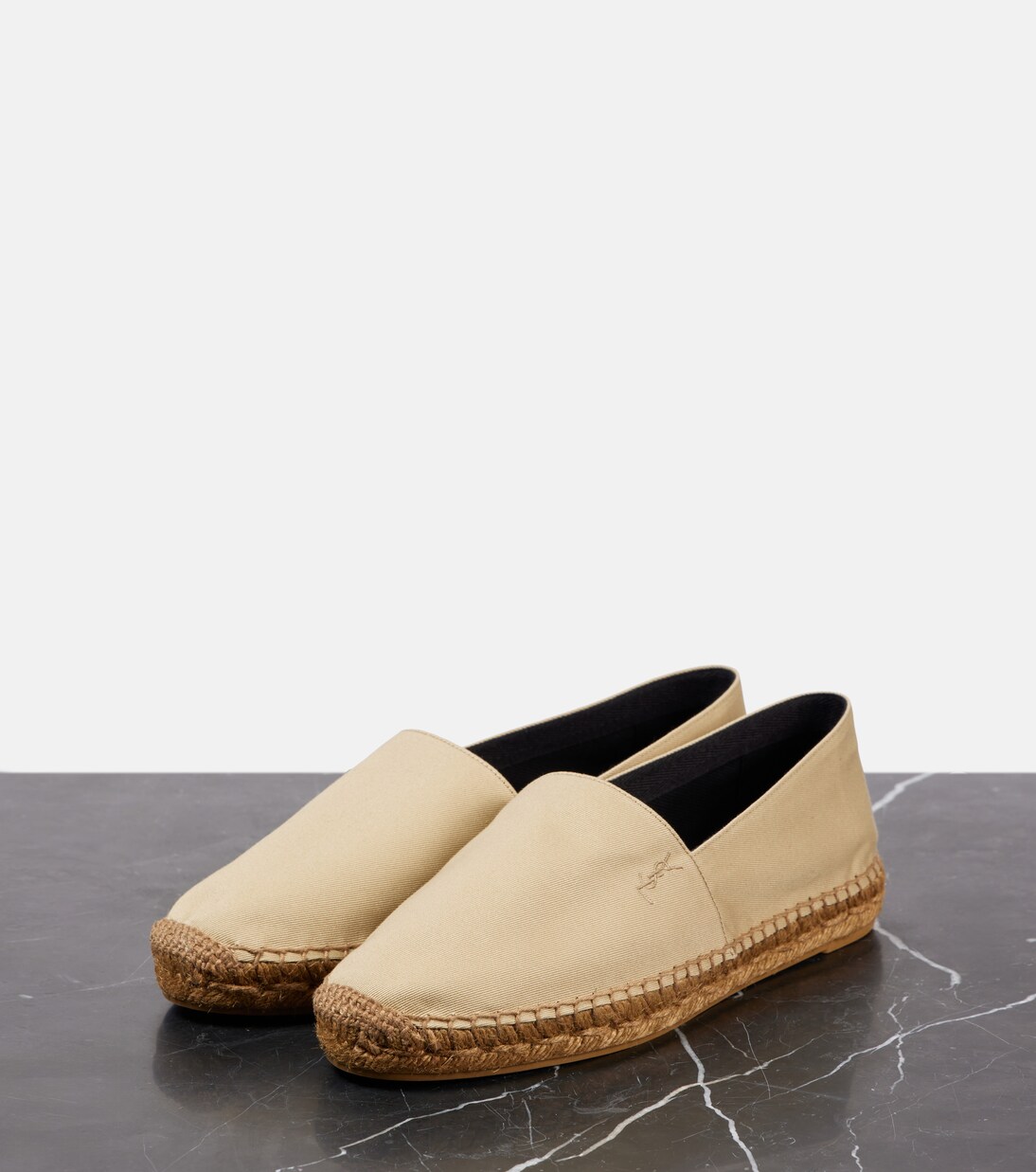 Cassandre cotton gabardine espadrilles | Saint Laurent