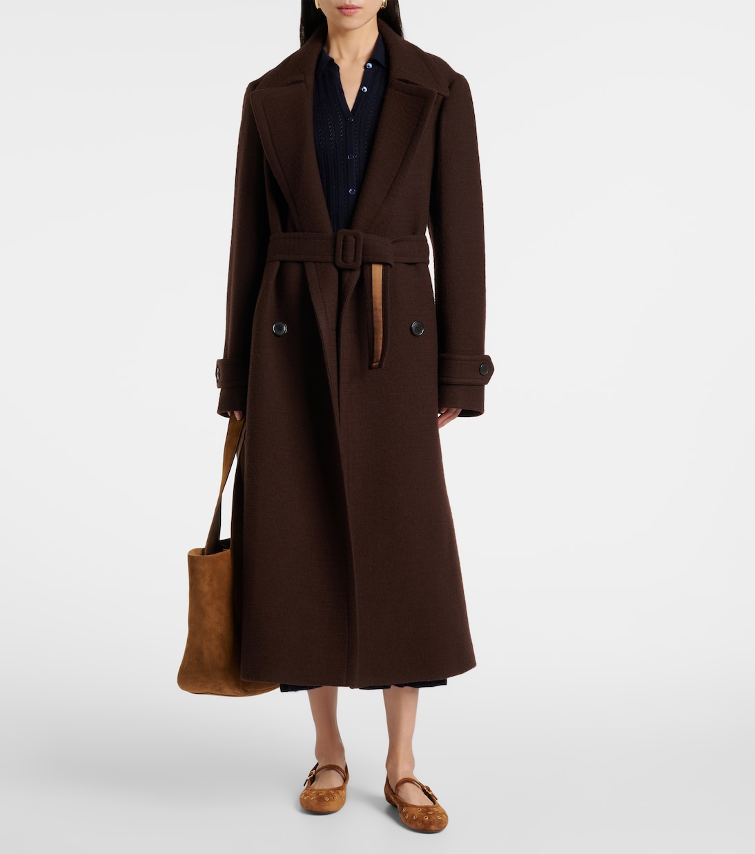 Studded suede Mary Jane flats | Gianvito Rossi