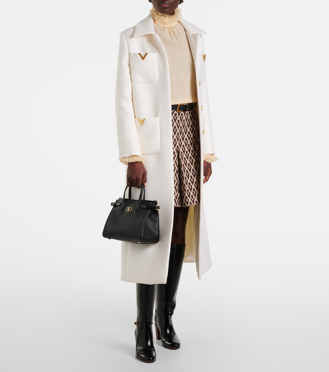 Antibes Small leather tote bag | Valentino Garavani