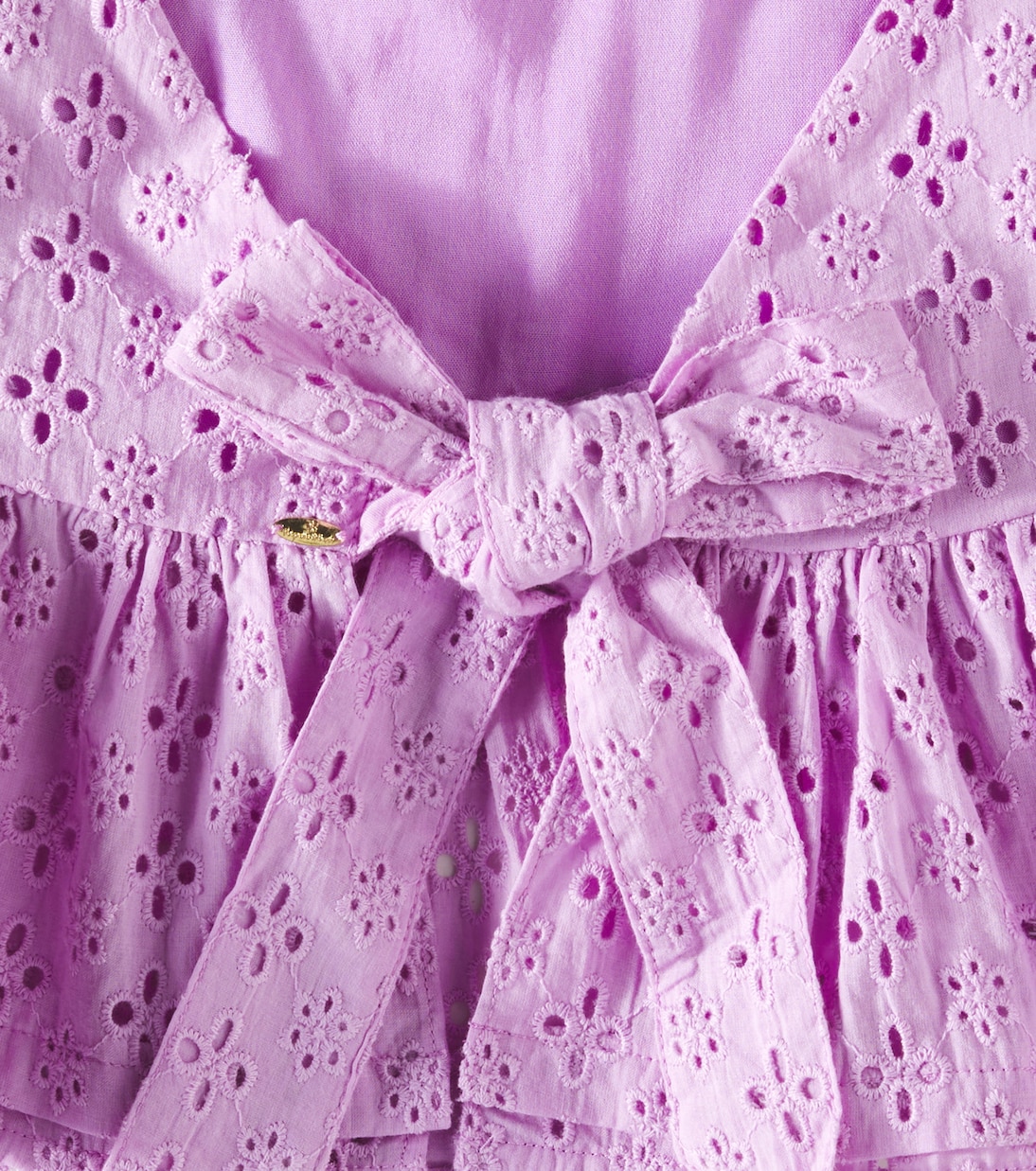 Cycas broderie anglaise cotton top | Poupette St Barth Kids