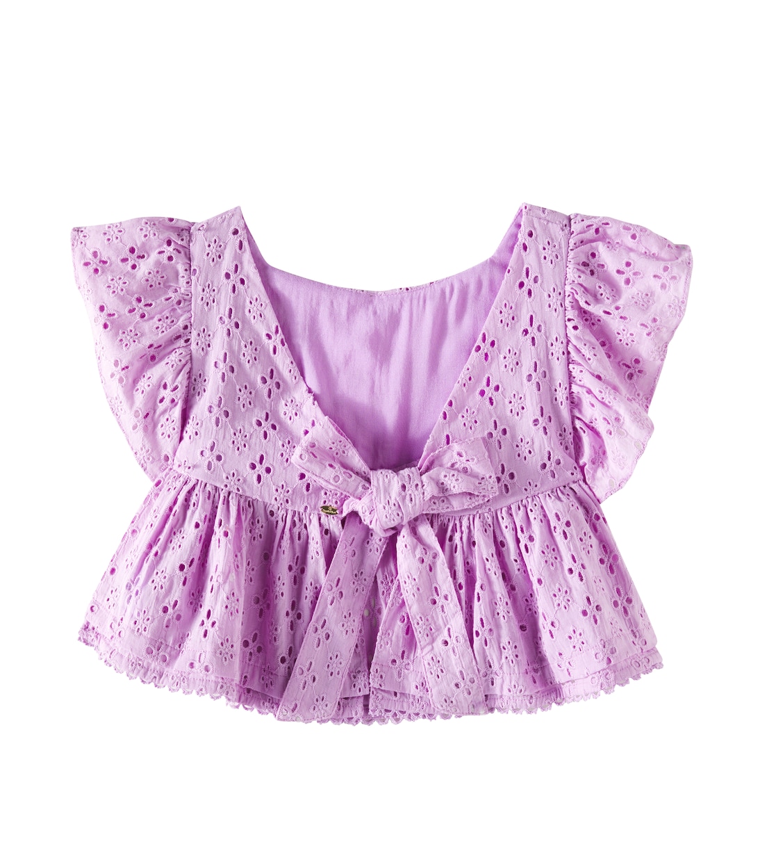 Cycas broderie anglaise cotton top | Poupette St Barth Kids