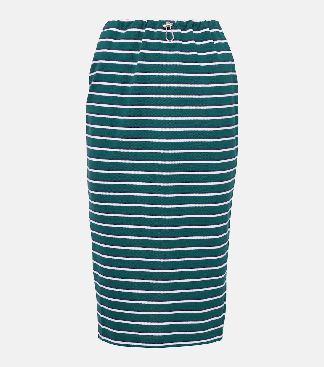 Striped cotton midi skirt | Prada