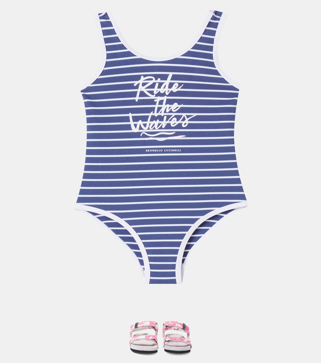 Striped swimsuit | Brunello Cucinelli Kids