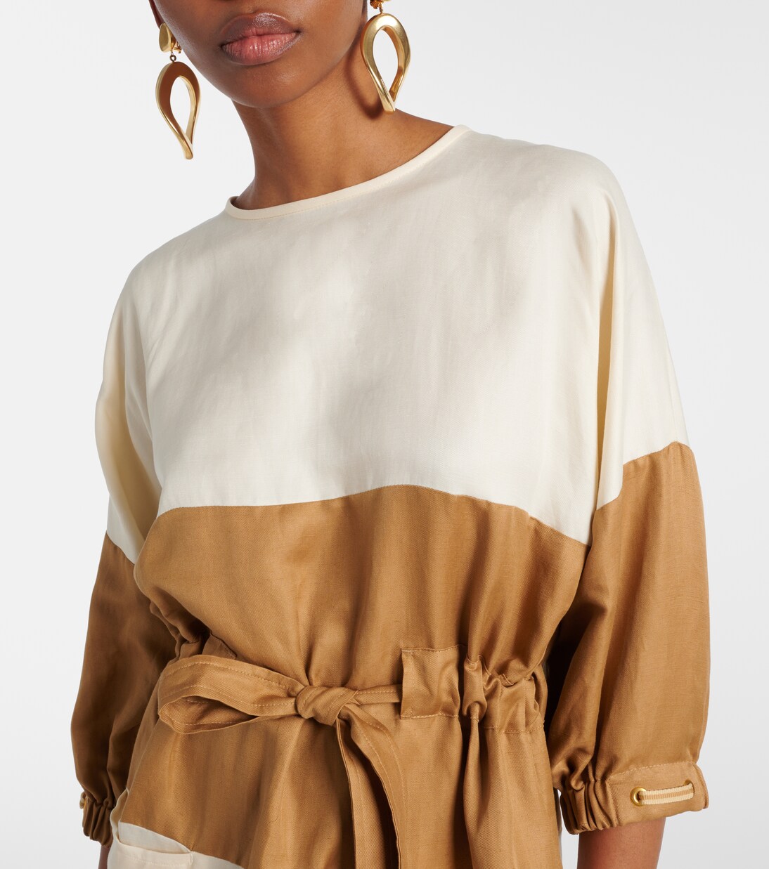 Vasto linen and silk sweater dress | Max Mara