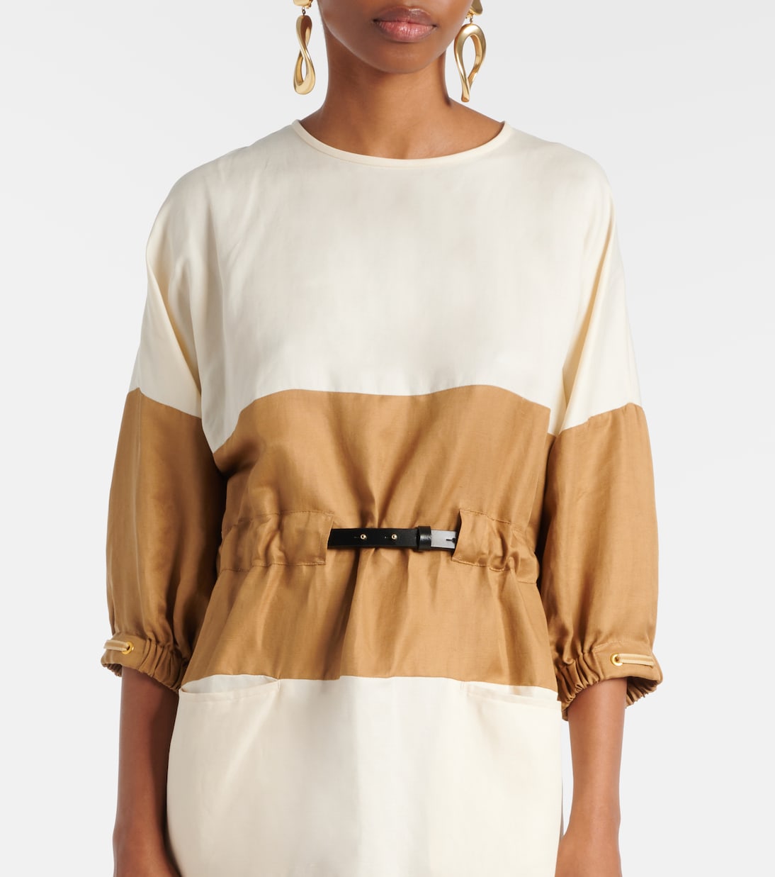 Vasto linen and silk sweater dress | Max Mara