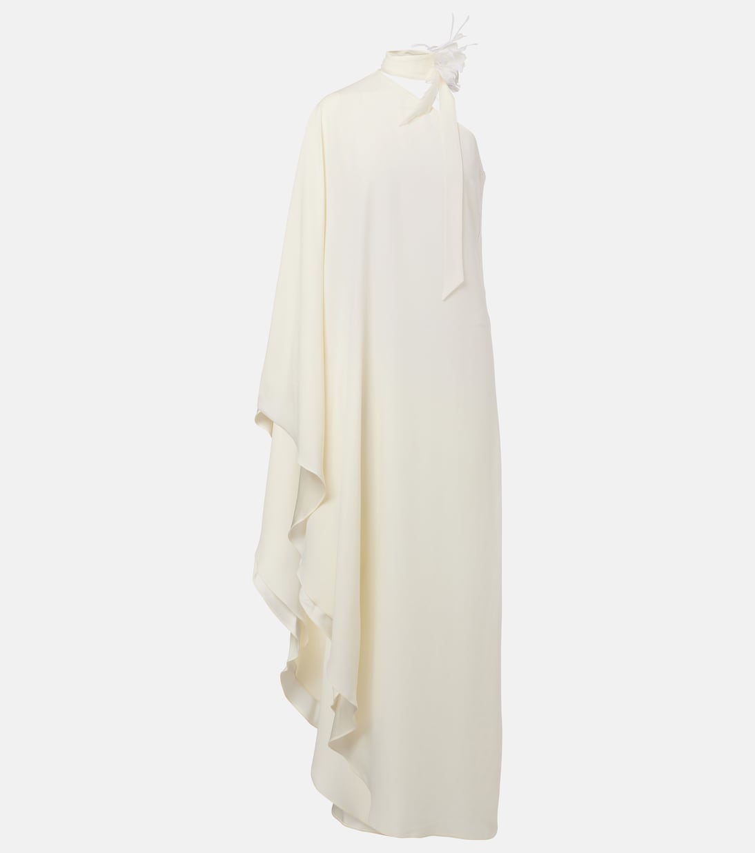 Maxikleid Bolkan Garden mit Federn | Taller Marmo