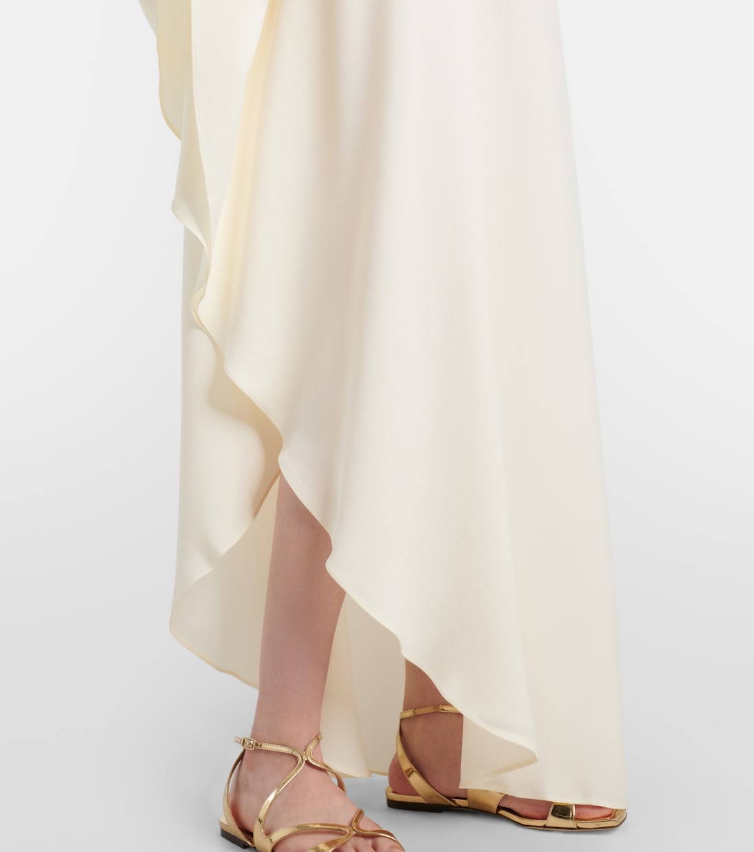 Maxikleid Bolkan Garden mit Federn | Taller Marmo