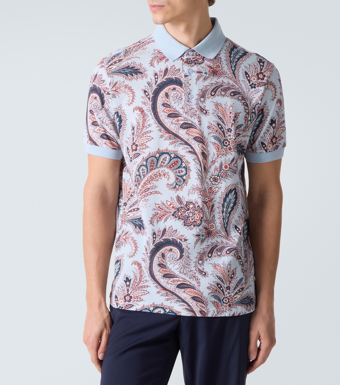 Paisley cotton piqué polo shirt  | Etro