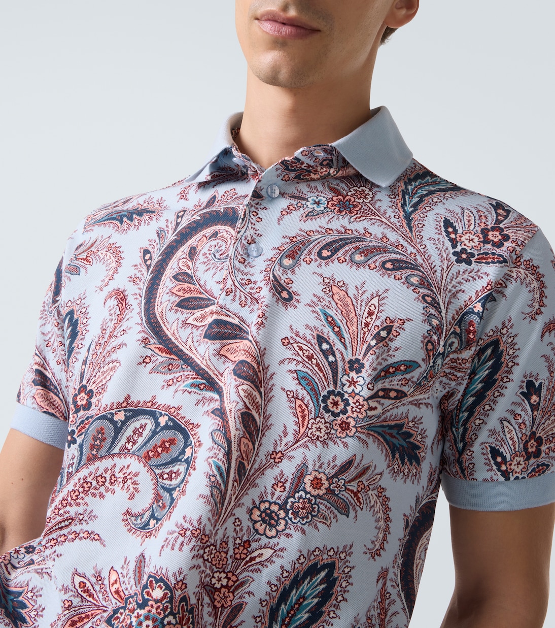 Paisley cotton piqué polo shirt  | Etro