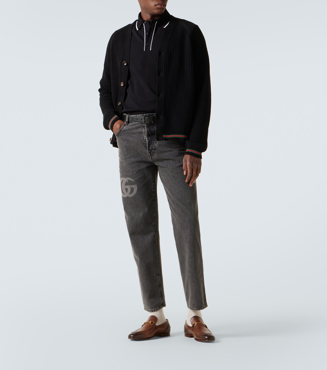 Cardigan Web Stripe aus Baumwolle | Gucci