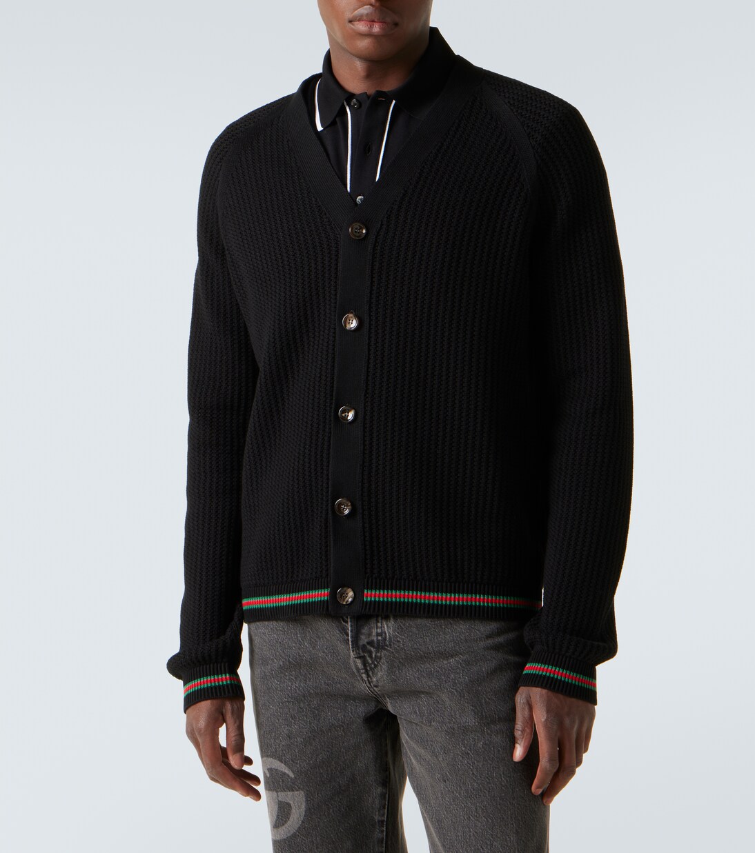 Cardigan Web Stripe aus Baumwolle | Gucci