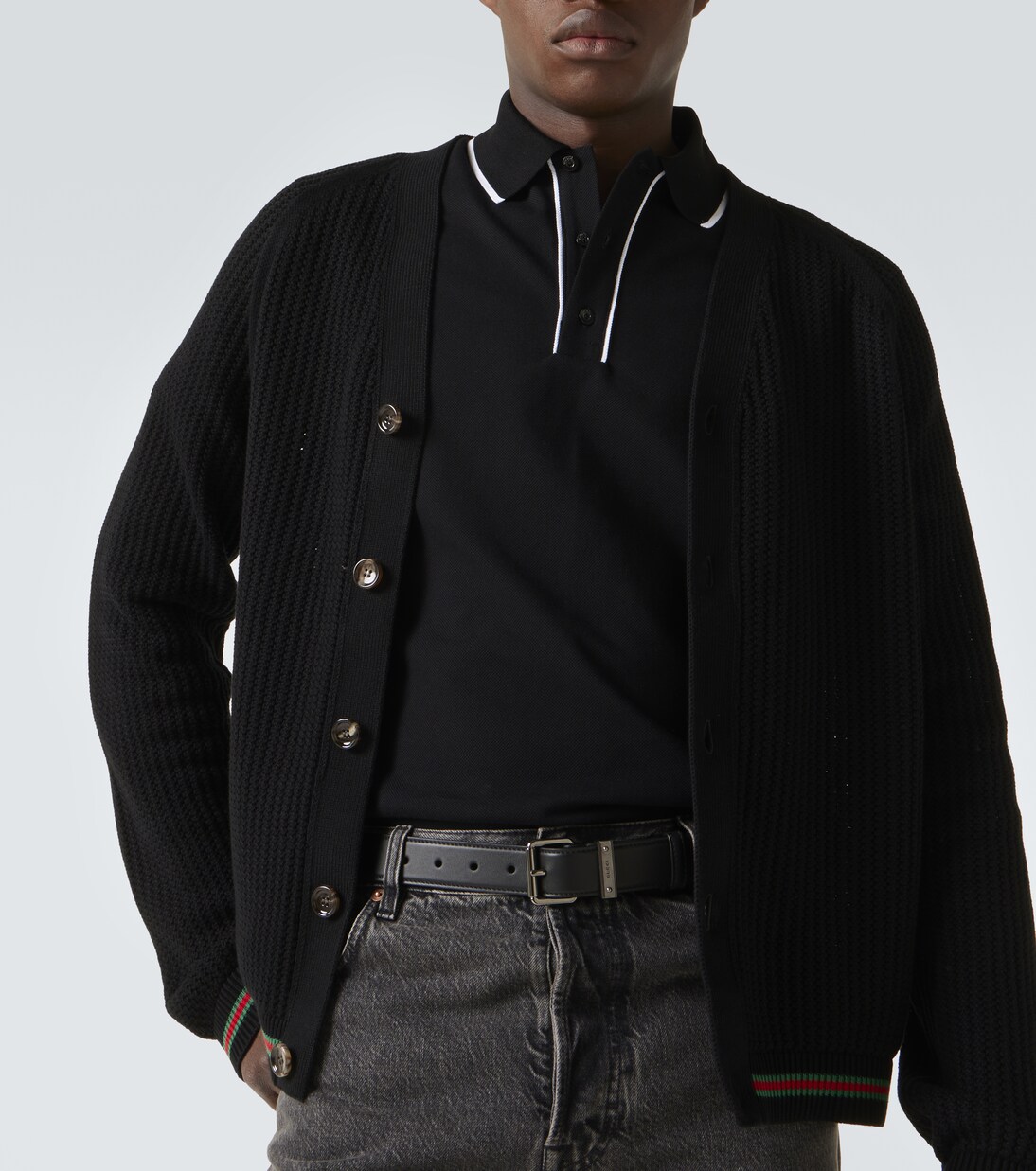 Cardigan Web Stripe aus Baumwolle | Gucci