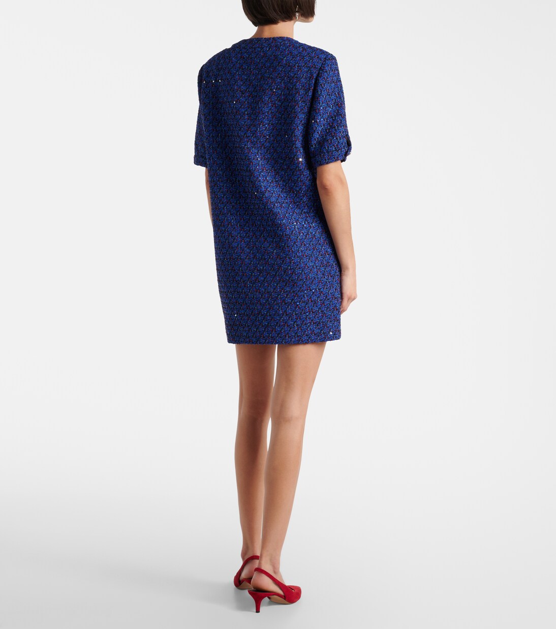 Robe en tweed à sequins | Alessandra Rich