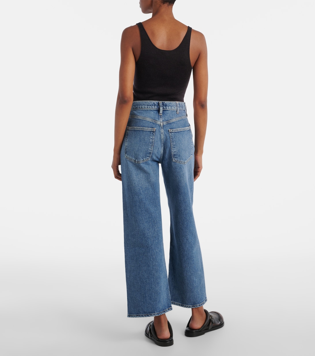 Jean ample Harper Crop à taille mi-haute | Agolde