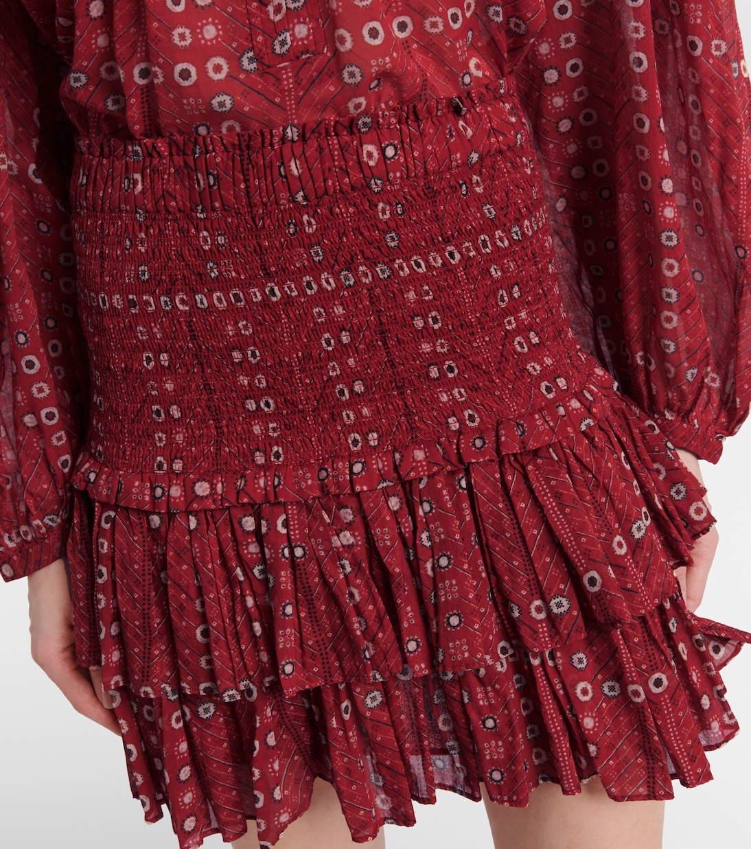 Minifalda Naomi de algodón estampada | Marant Etoile