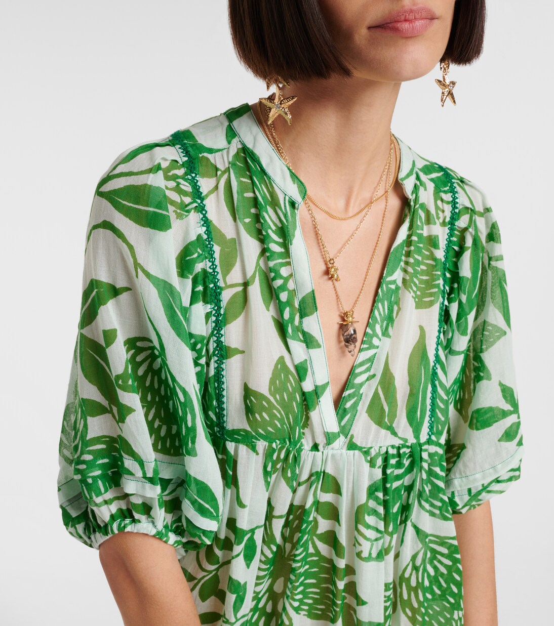 Robe Aria en coton à fleurs | Poupette St Barth